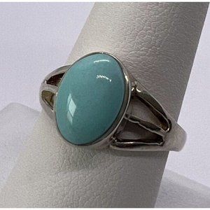 925 STERLING SILVER LARIMAR RING  SIZE 8